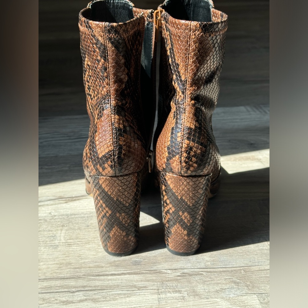 Aldo snake skin bootie
